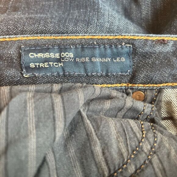 Marc by Marc Jacobs Chrissie 003 Low Rise Skinny Stretch Dark Denim Jeans Sz 28 - Picture 13 of 16